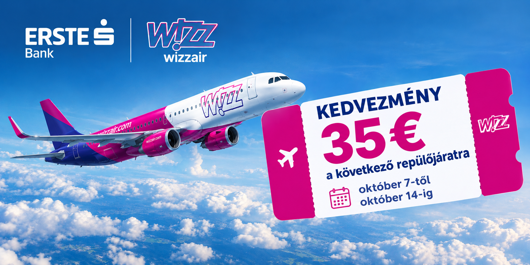Erste Bank × Wizz Air akció